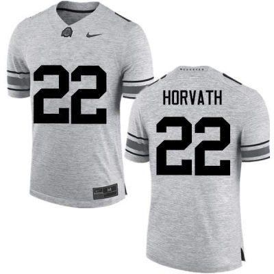 Men's Ohio State Buckeyes #22 Les Horvath Gray Nike NCAA College Football Jersey Official SKI1844YT